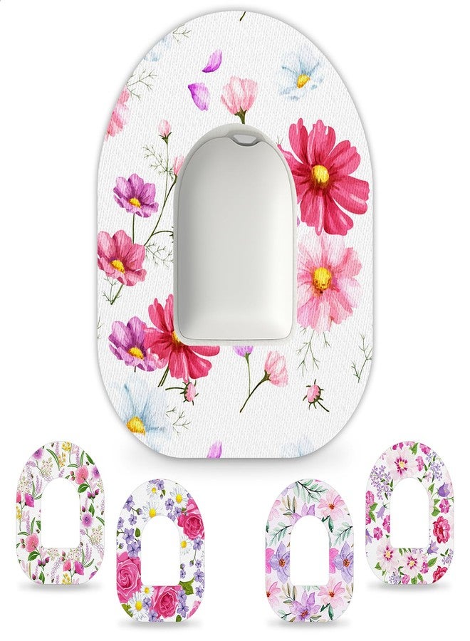 HONYOU 15Pack Omnipod 5 Overpatches Waterproof & Sweatproof, Pod Pals Omni Pod 5 Adhesive Overlay Hypoallergenic & Latex Free Omnipod Adhesive Patches, Floral Pattern - Image 1